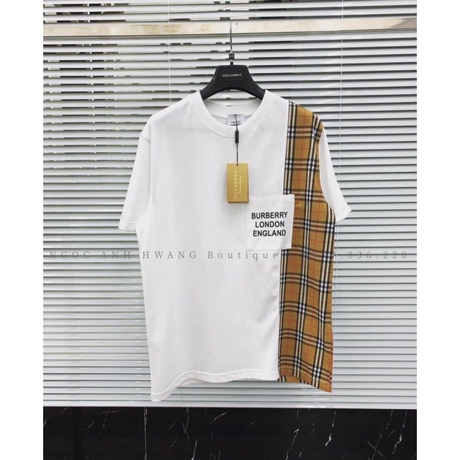 Áo Thun Vintage Unisex Rubystore Phông Ngắn Tay Lỡ Form Rộng Đẹp Cá Tính Phối Kẻ Túi Chữ Nam Nữ Ulzzang Hot