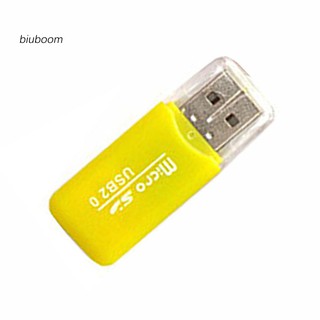 【biuboom.TF】Mini USB 2.0 TF Micro Security Digital Memory Card Reader Adapter for Laptop