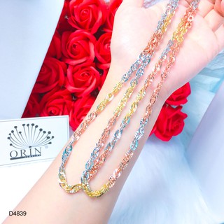 Dây chuyền nữ, dây khế 3 màu thiết kế cao cấp Orin D4839