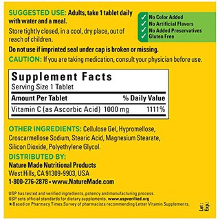 Viên Uống Vitamin C 1000mg Nature Made