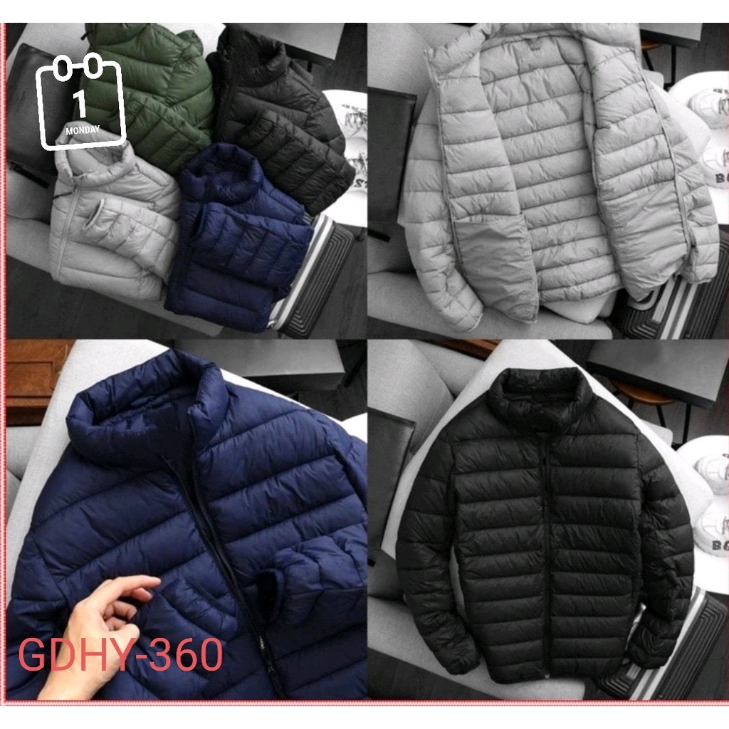 Áo phao lông vũ nam siêu nhẹ, giữ nhiệt tốt, cản nước cản gió, 3 lớp mẫu mới nhất 2021 - Hàng nhập khẩu