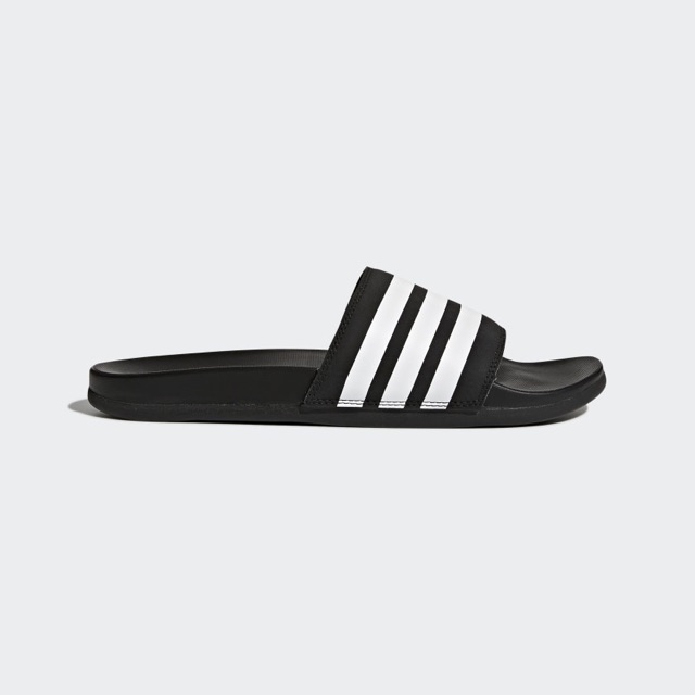 *HÀNG CHÍNH HÃNG, AUTHENTIC* DÉP ADIDAS CLOUDFOAM ĐEN SỌC TRẮNG HOT HIT CỰC ÊM