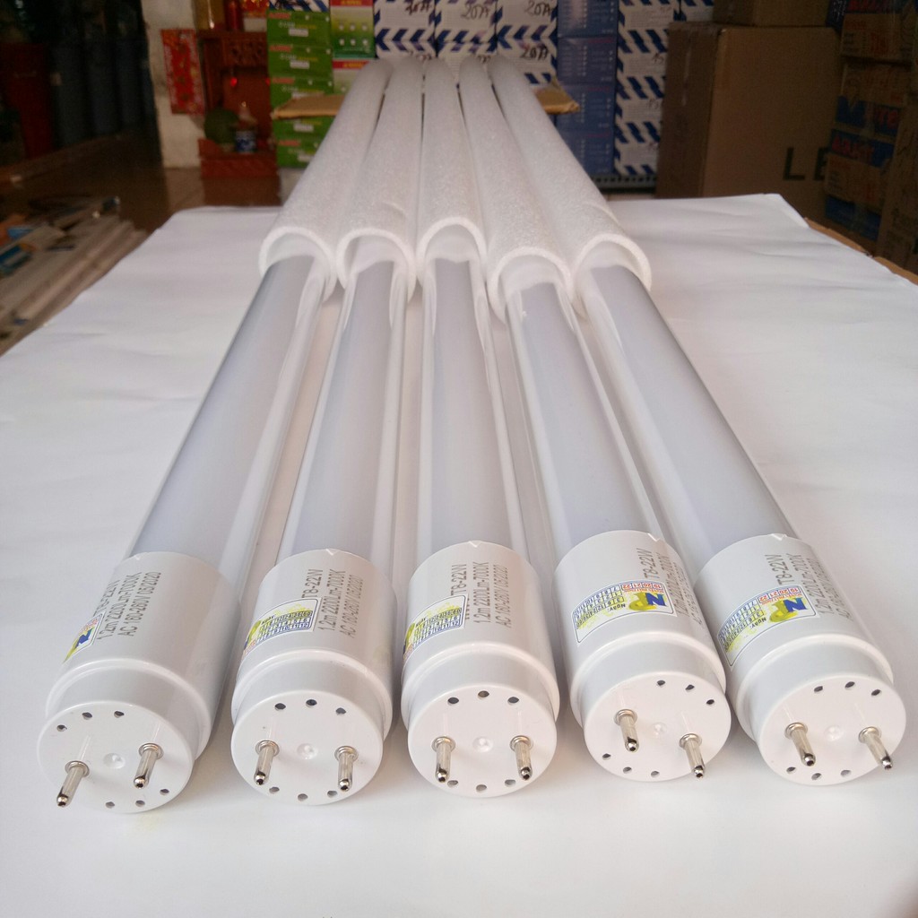 Bộ Bóng Tuýp LED Đôi T8 1.2m 44w Siêu Sáng [1 Máng Đôi 1.2m và 2 Bóng 1.2m 22w]