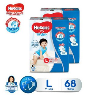 Gói Tã Dán HUGGIES  M74/L68/XL62