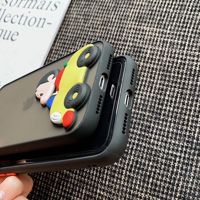 Ốp điện thoại phối hoạt hình Wanzi dành cho IPhone 7plus 8plus Xr X Xs Xsmax
