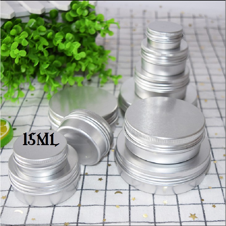 Hũ nhôm tròn 5g - Hủ thiếc