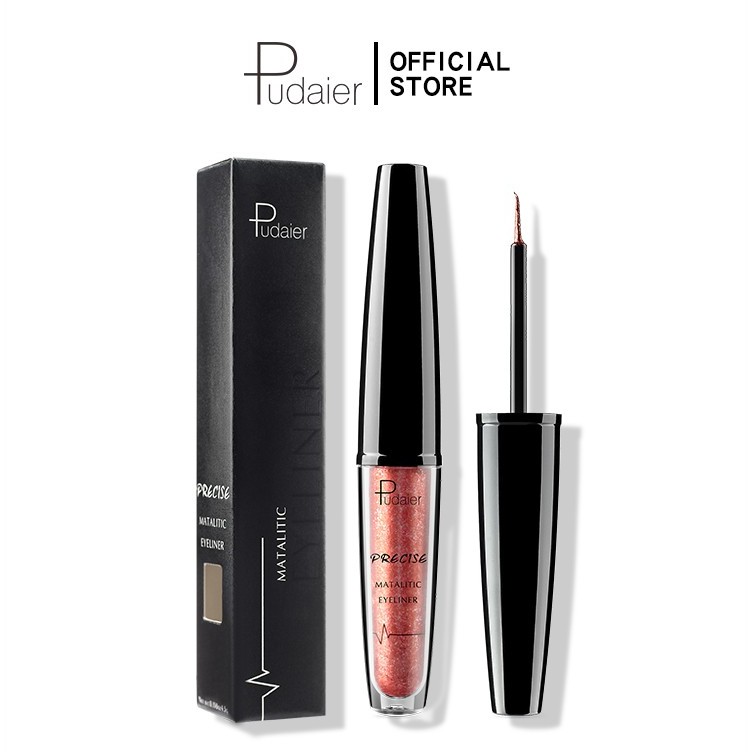 Bút Kẻ Mắt Pudaier Lâu Trôi Vỏ Kim Loại Đầy Màu Sắc Với 16 Màu 12g