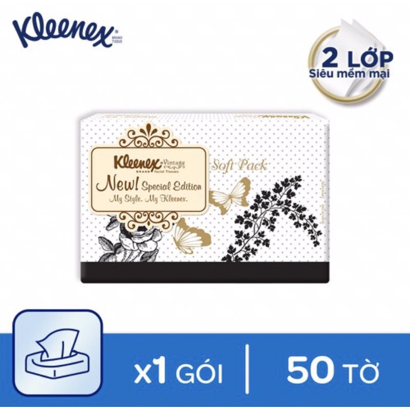 Khăn giấy bỏ túi Kleenex siêu mềm mại 50 tờ