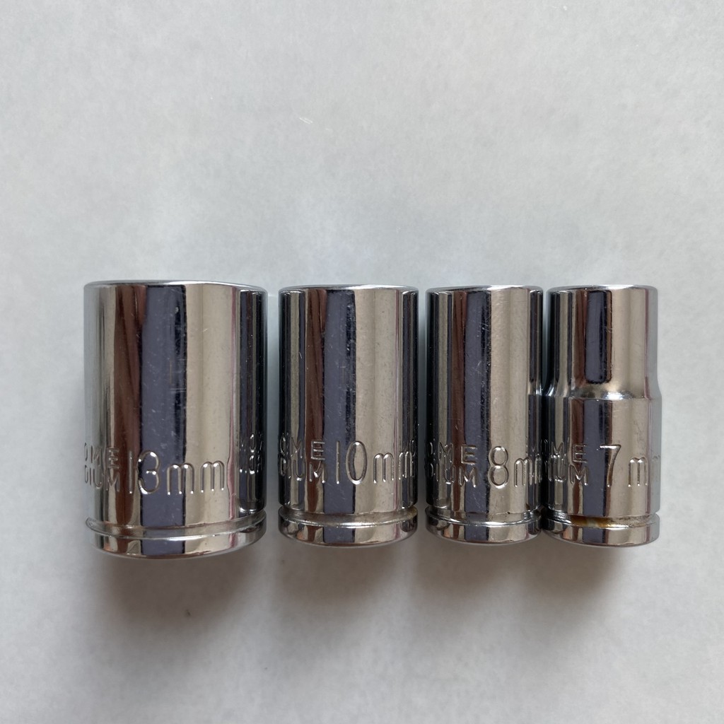 Đầu Tuýp Ngắn Loại 7, 8, 10, 13  1/4inch - Loại Tốt