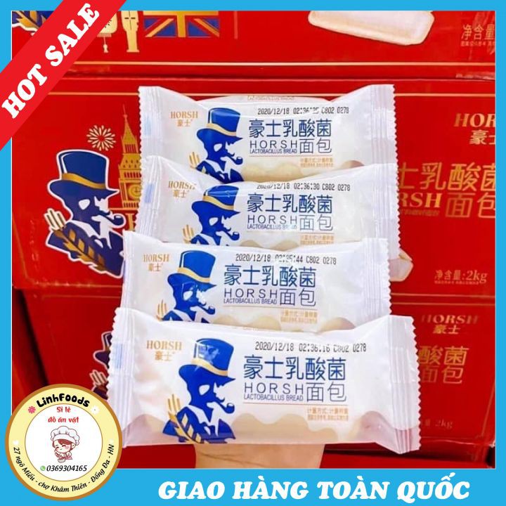 [Mã 159FMCGSALE giảm 8% đơn 500K] Thùng Đỏ 2Kg Bánh Sữa Chua Horsh. Date Mới nhất . Giá Tùy Lô