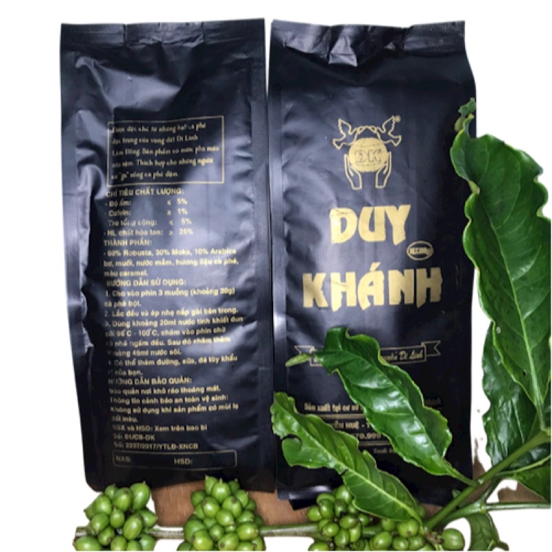 [500Gr] Cà phê rang xay nguyên chất Duy Khánh, thơm ngon, hậu vị ngọt, hợp Gu mạnh - Đặc sản cao nguyên Di Linh Lâm Đồng | BigBuy360 - bigbuy360.vn