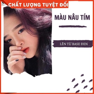 Thuốc nhuộm tóc Nâu tím kèm bộ dụng cụ nhuộm tóc tại nhà