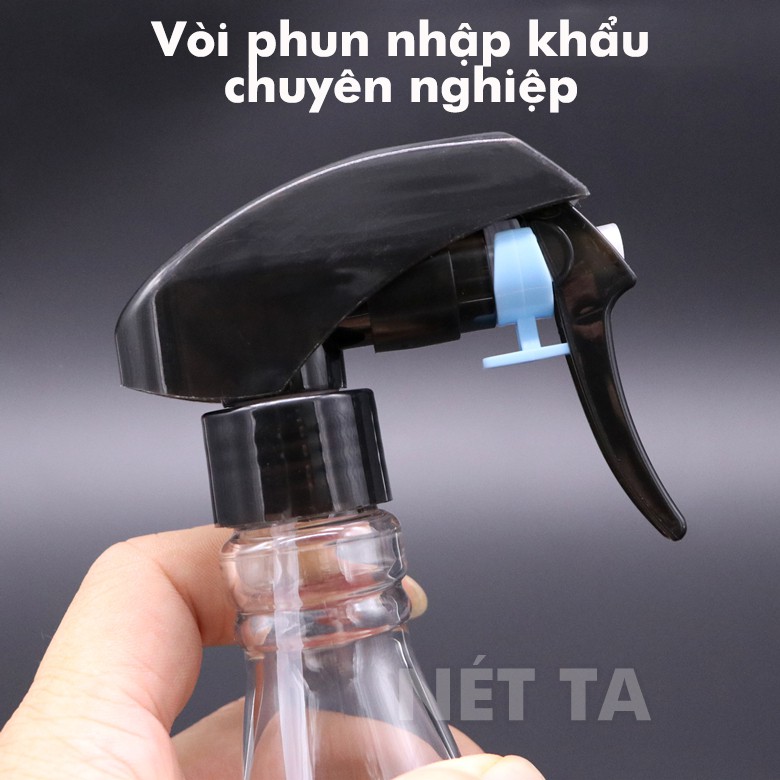 Bình xịt tóc  banber chuyên nghiệp,phun sương đều mịn hình chai rượu tròn, nhựa cao cấp siêu nhẹ siêu bền