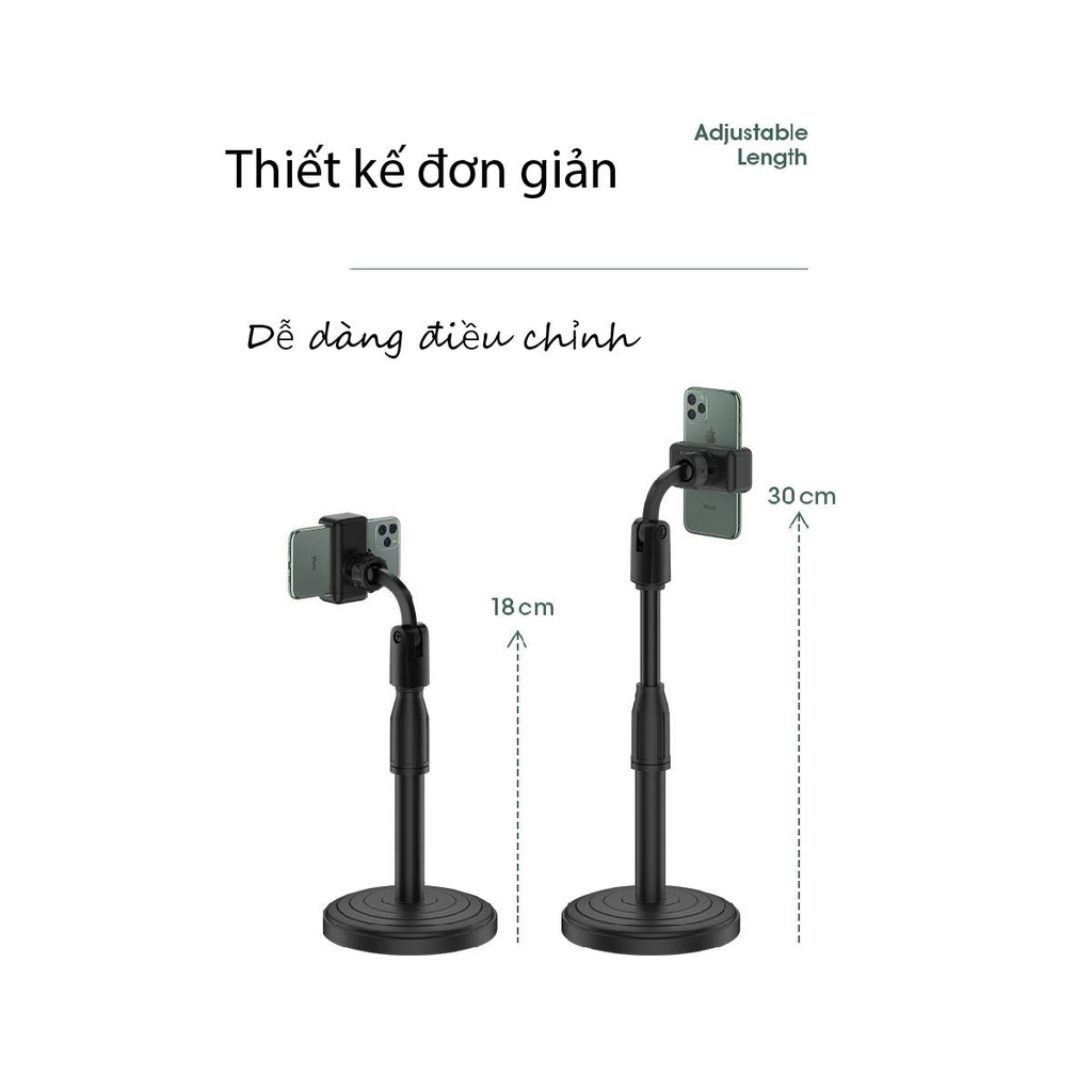 Gậy livestream, gậy chụp ảnh cao cấp xoay 360°