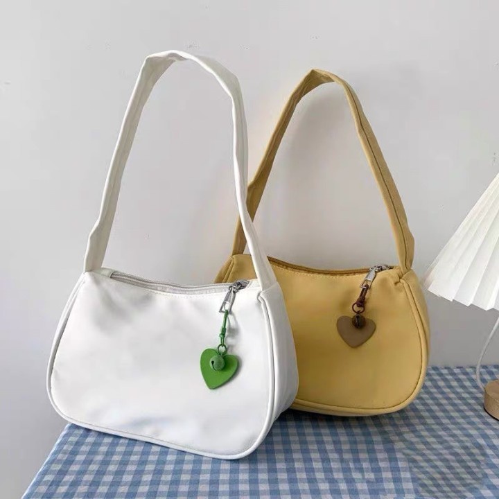 Túi xách YADOU bằng nylon màu sắc đơn giản thời trang cho nữ