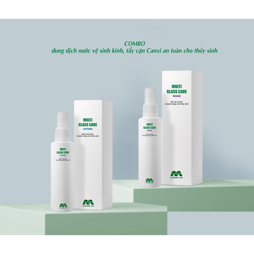 MULTI GLASS CARE INSIDE | Dung Dịch Tẩy Cặn Canxi, Nước Lau Kính| Chuyên Dụng Cho Bể Thủy Sinh, Cá Cảnh