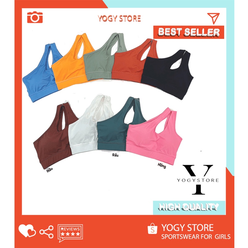 Áo tập thể thao gym yoga nữ bra giọt nước chất thun poly dày đẹp, nâng ngực, co giãn tốt, form ôm và nâng vòng một