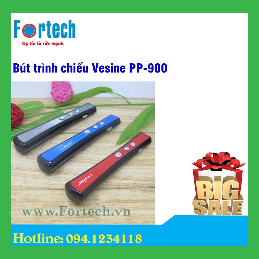 Bút trình chiếu Laser VESINE PP900 Hỗ Trợ Giảng Dạy Trình Chiếu Slide - kèm túi