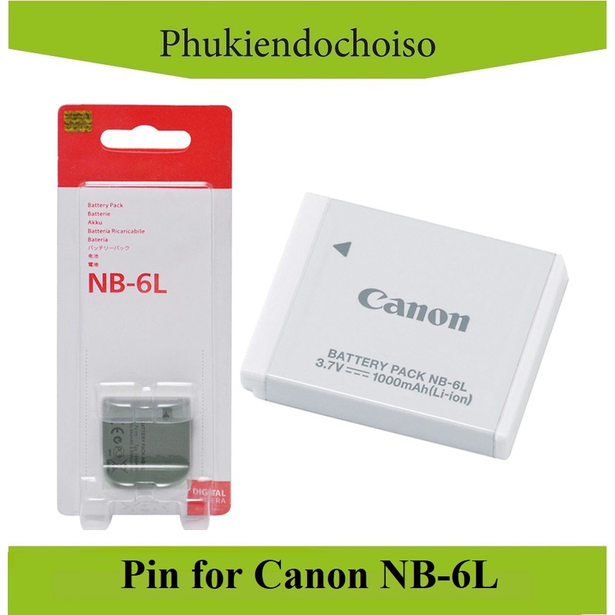 PIN MÁY ẢNH CANON NB-6LH, DUNG LƯỢNG CAO