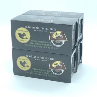 (Combo 4 hộp) Cà phê con sóc phin lọc đơn Đen