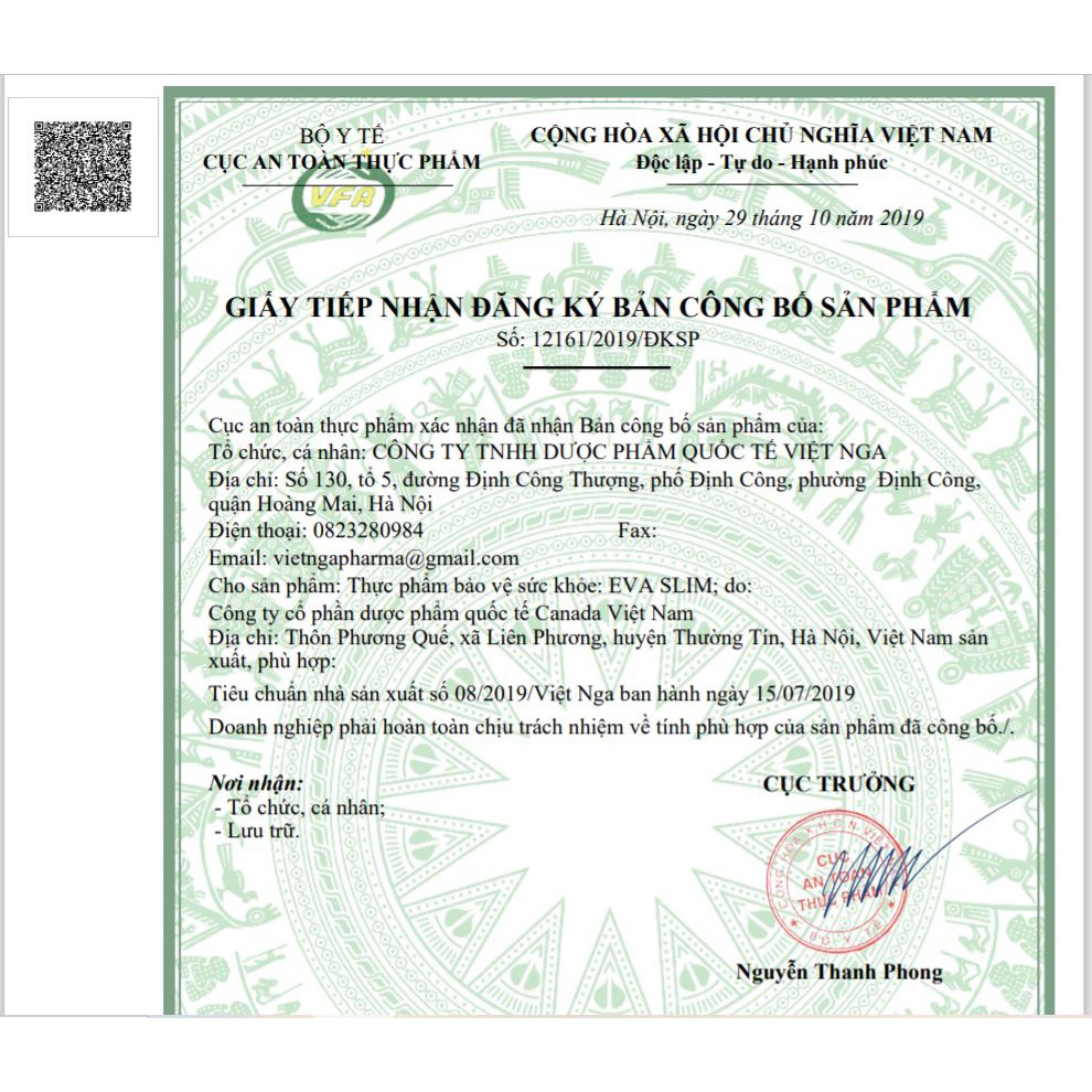 Viên uống giảm cân Eva Slim Collagen USA - Thuốc Việt 24h