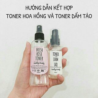 Combo Toner Hoa Hồng Toner Dấm Táo Handmade