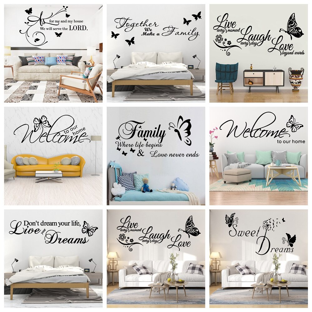 Sticker Dán Tường Họa Tiết Chữ Welcome To You Trang Trí Nhà