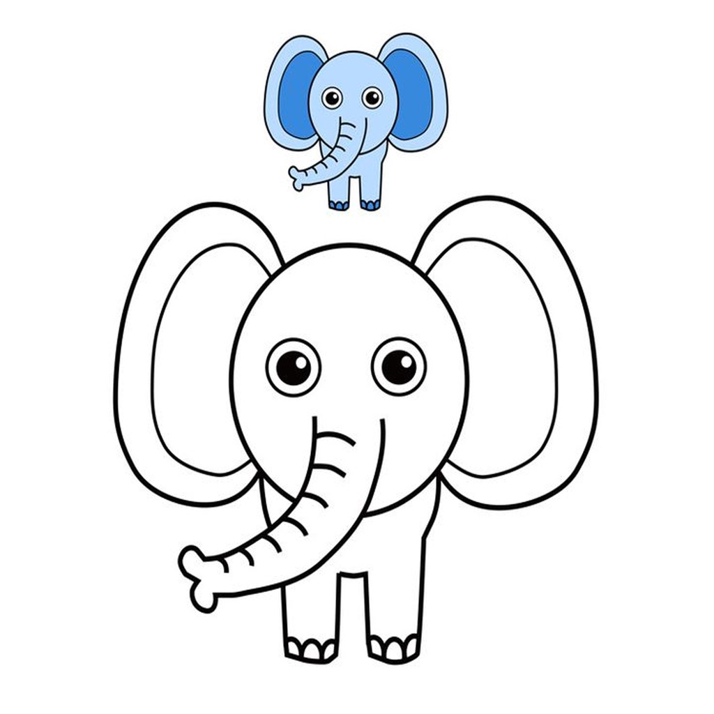 Bộ Tranh tô màu, màu nước theo mẫu cho bé phát triển tư duy, sáng tạo