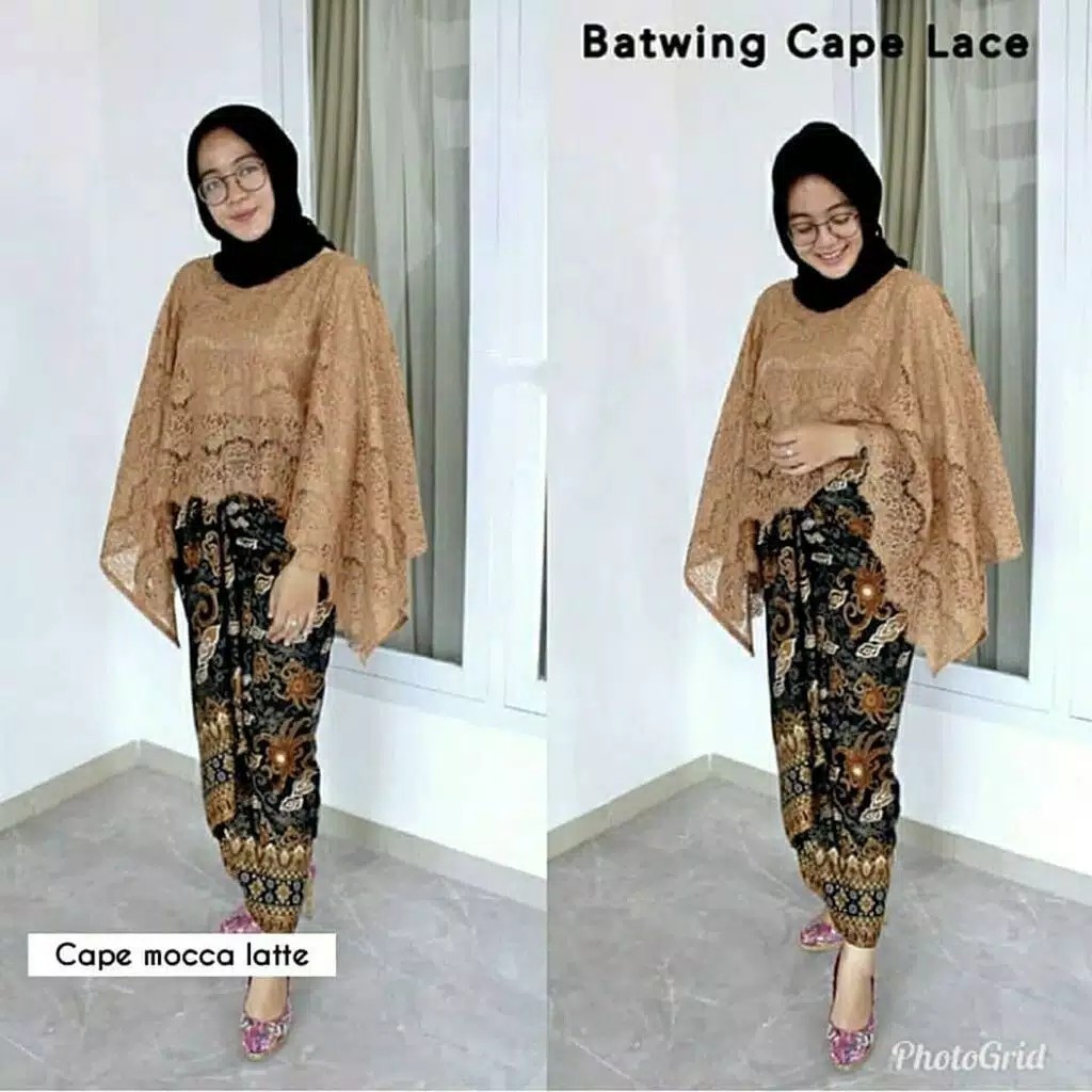 1 bộ áo sơ mi / váy công nghiệp BRUKAT CAPE và LILIT GLITTER sang trọng / MODERN Javanese / COUPLE BATIK