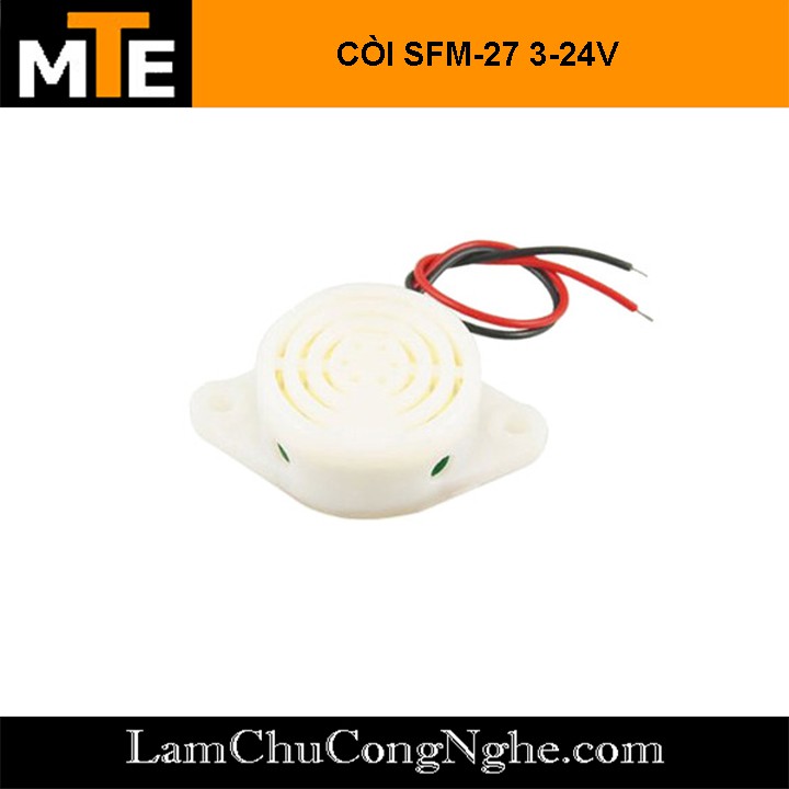 Còi báo âm thanh SFM-27 (điện áp 3-24VDC)