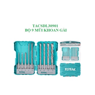 Tacsdl30901 bộ 9 mũi khoan gài hiêu total