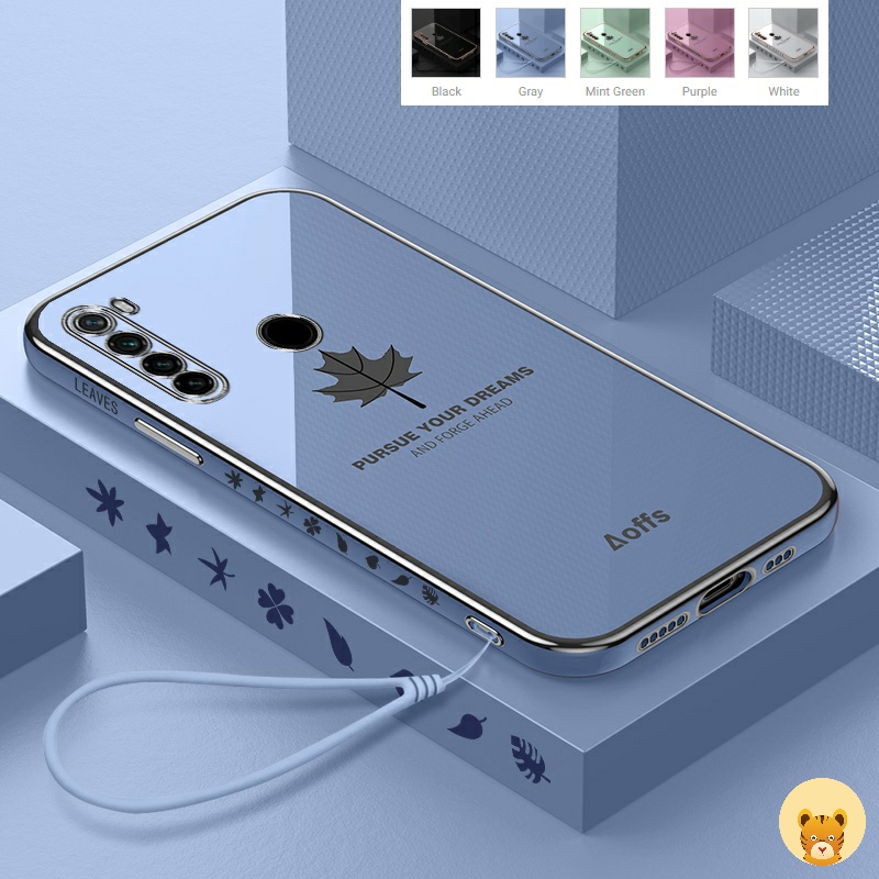 Ốp Điện Thoại Mạ Điện Trơn Sang Trọng Có Dây Đeo Cho realme 5 case 5i case 6i case 5S C3