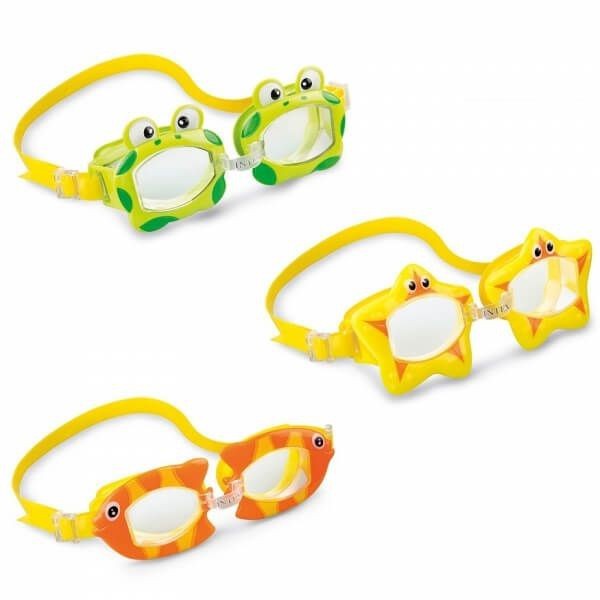 Nhân Vật Goggles Vui Nhộn Intex. Kính Bơi Trẻ Em - Màu Cam