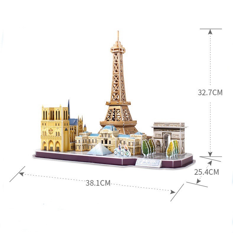 Đồ chơi mô hình giấy 3D CUBIC FUN thành phố PARIS