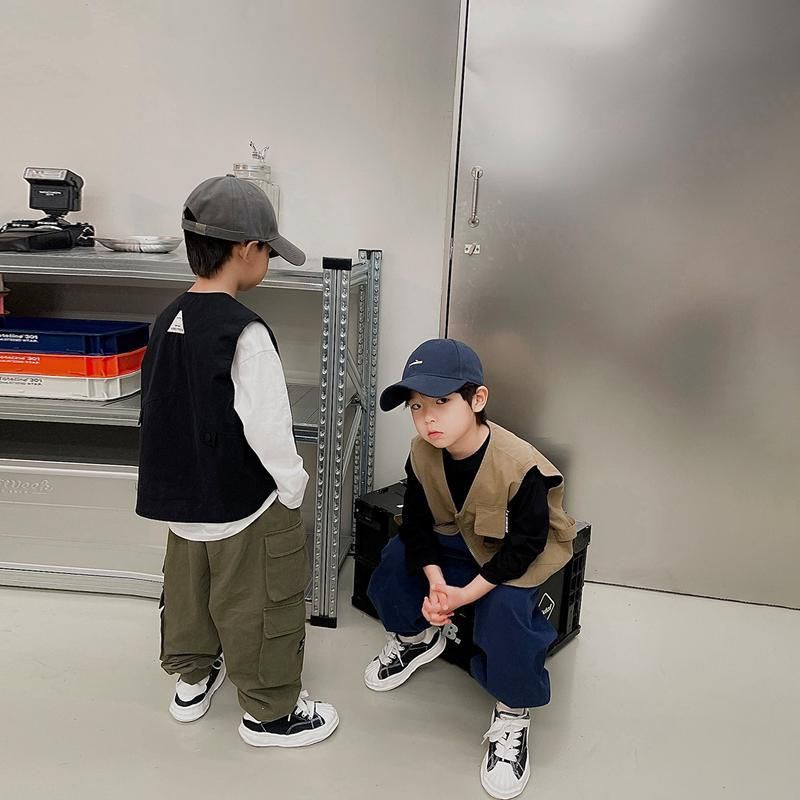 Áo Khoác Ghi Lê Thời Trang Xuân Thu Cho Bé Trai