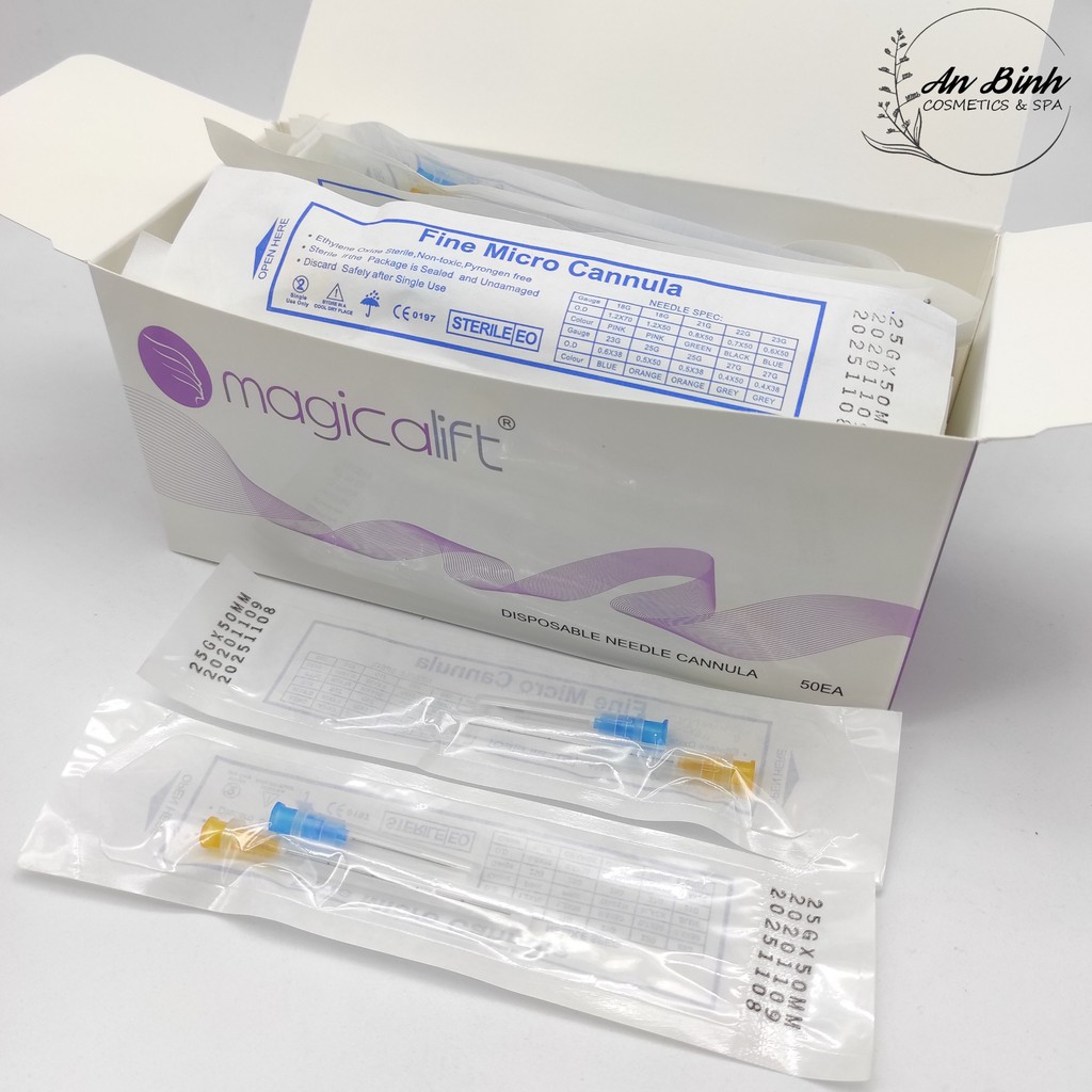 (Q1-HCM) Hộp 50 Kim Cannula Đầu Tù Chuyên Tiêm Filler Magicalift Cao Cấp - Kim Cannula Cao Cấp Magicalift