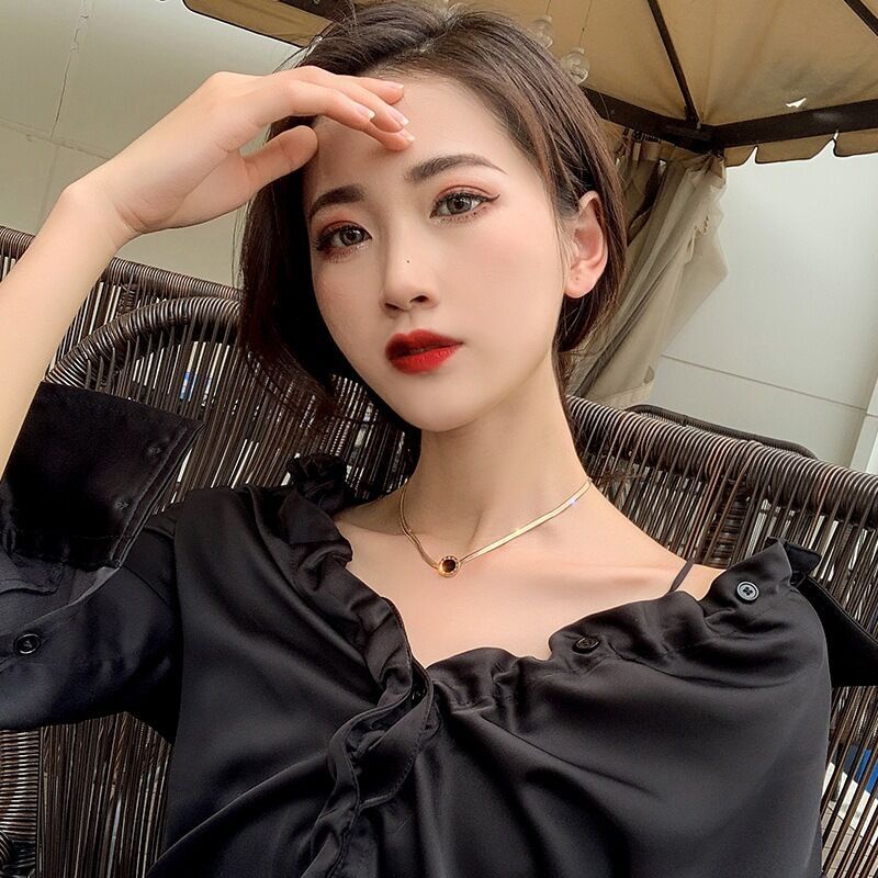 Vòng cổ nữ TITAN NGUYÊN CHẤT KHÔNG GỈ dây chuyền nữ mặt cỏ 4 lá thời trang sang trọng phong cách hàn quốc trang sức nữ