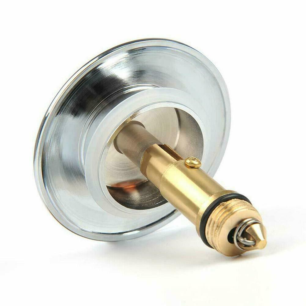 Nút Nhấn Xả Nước Bồn Rửa Nhà Tắm Bằng Chrome Màu Đen S7S4