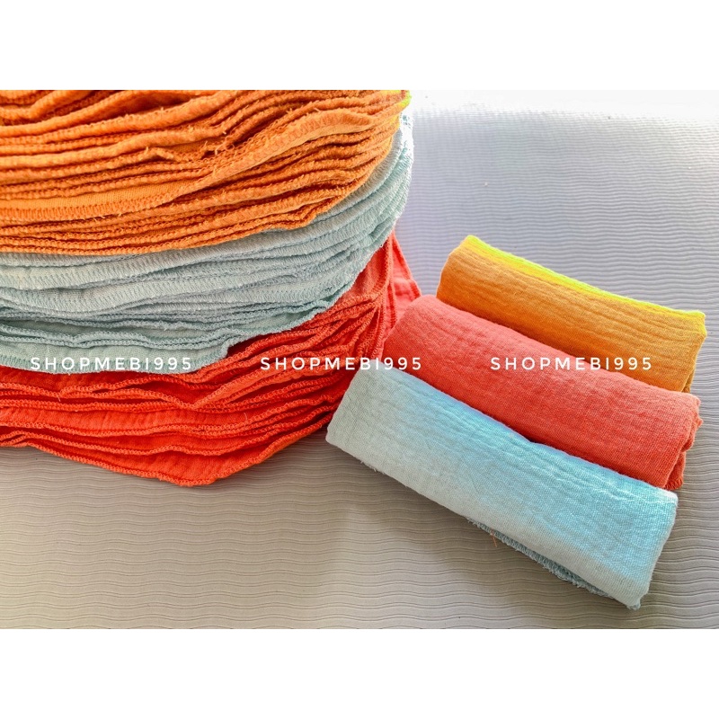Khăn xô sữa 4 lớp muslin organic màu ngẫu nhiên