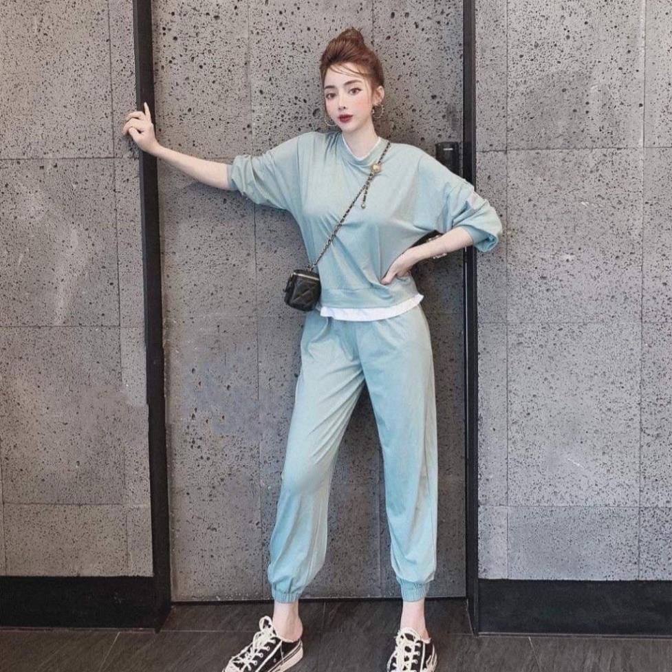 Đồ Bộ Nữ FOUR331 Đồ Bộ Thu Đông Chất Cotton Cao cấp 4 Màu Size 40KG - 80KG | BigBuy360 - bigbuy360.vn