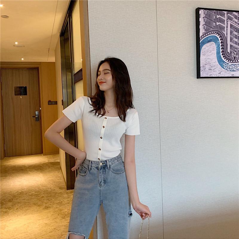 Áo thun nữ ngắn tay thời trang vintage