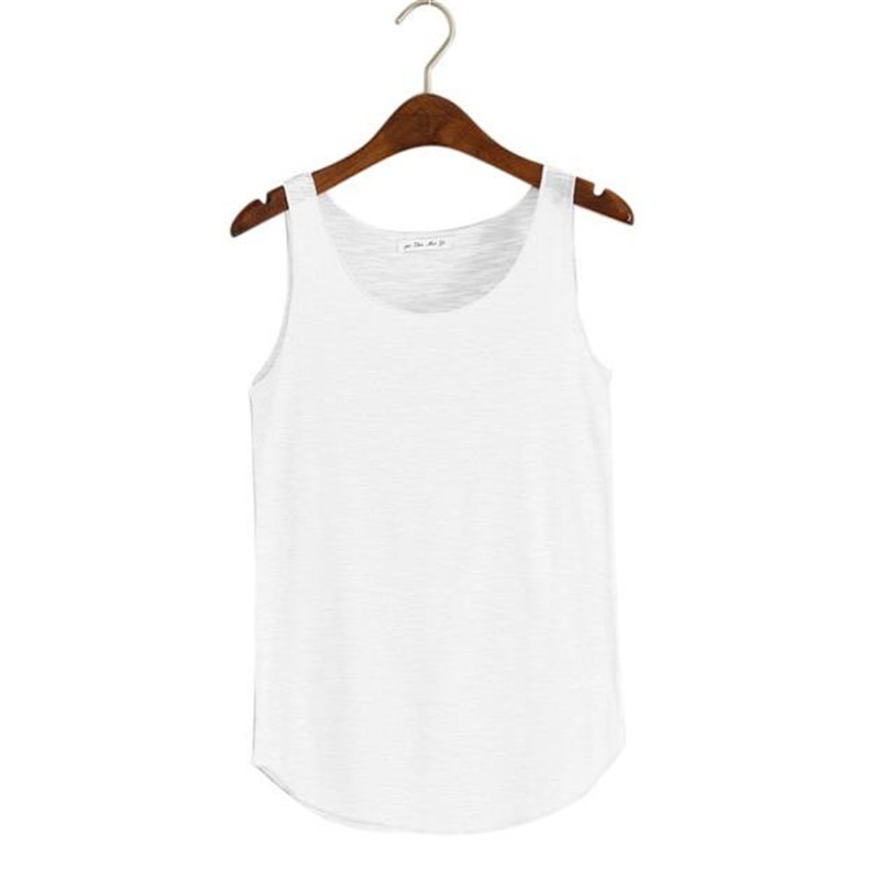 Áo Tank Top Cotton Cổ Tròn Dáng Rộng Thiết Kế Hợp Thời Trang