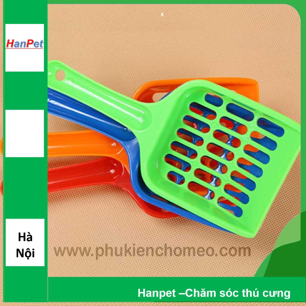 Hanpet.GV- 442- Xẻng xúc phân mèo (mẫu ngẫu nhiên) hót cát mèo, xúc phân chó