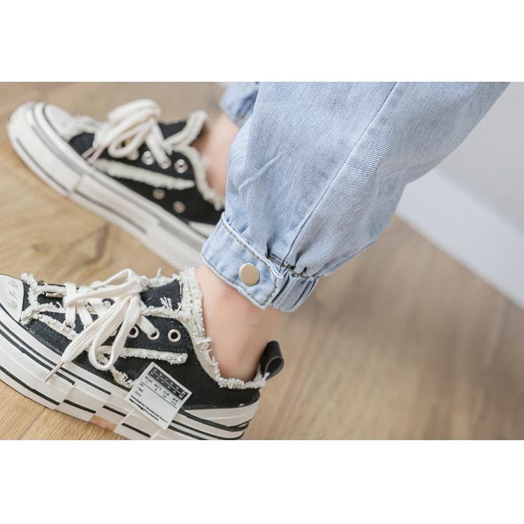 Quần Jeans Nữ Lưng Cao Ống Rộng Thời Trang Hàn Quốc