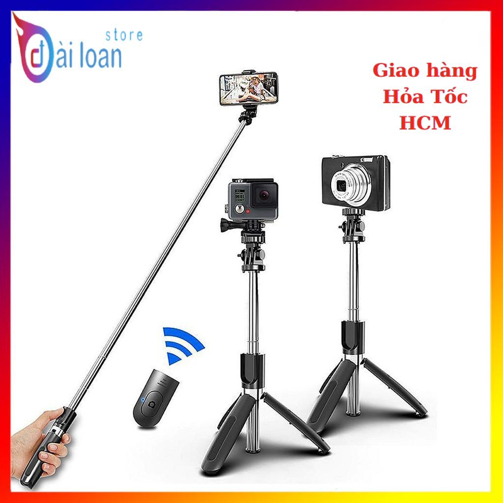 Gậy chụp ảnh 3 chân, gậy tự sướng, tripod đa năng Selfiecom L02 chụp hình bằng remote Bluetooth 4.0