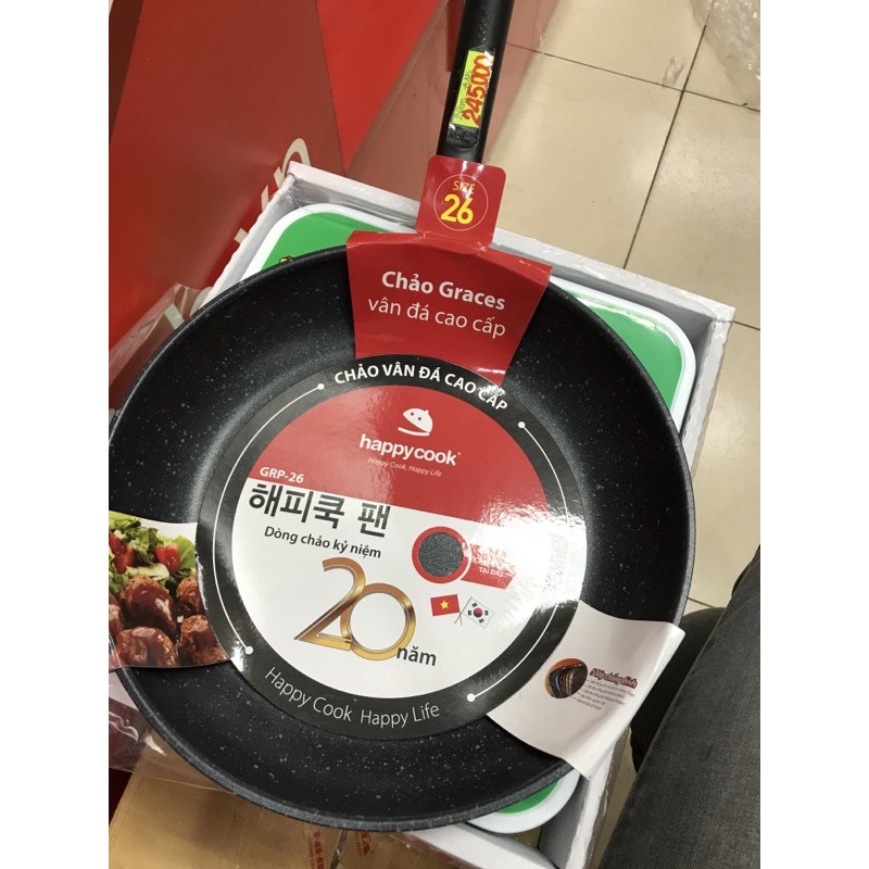 Chảo vân đá Happy Cook GRP-26 26cm