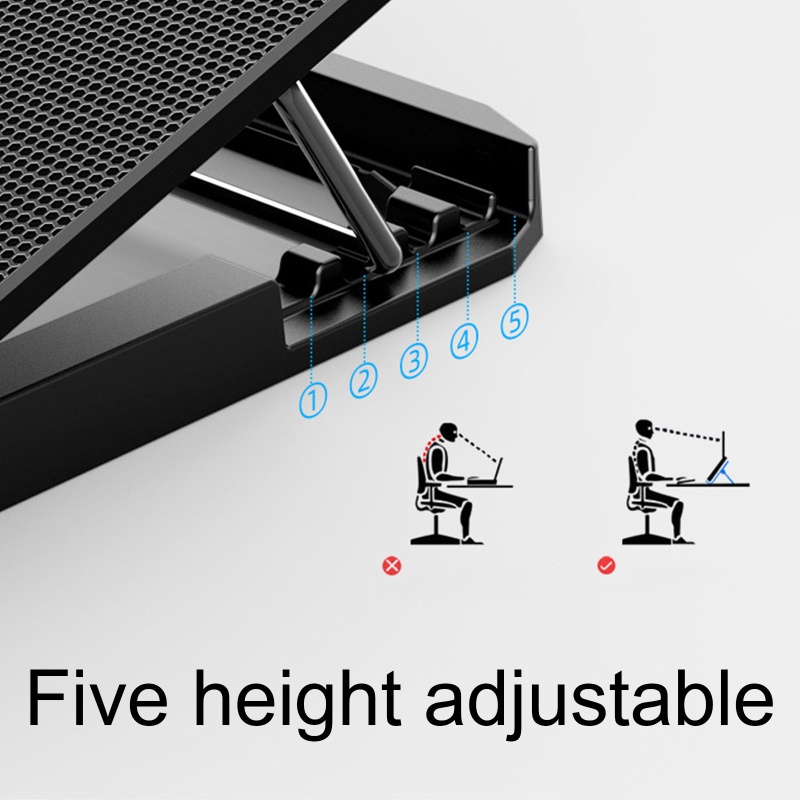 Quạt Tản Nhiệt 6 Cánh Cho Laptop 11-18 Inch