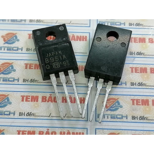 Combo 2 chiếc B951A 2SB951A Transistor PNP 8A 60V TO-220F