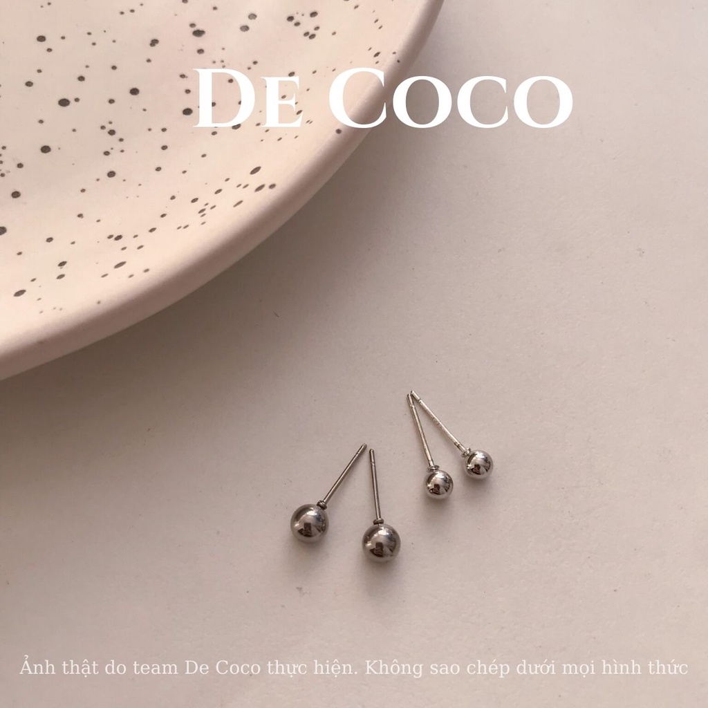 Khuyên tai bạc unisex Chic De Coco