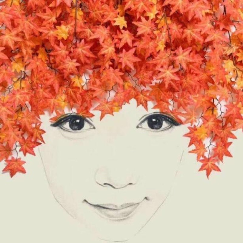 Lá giả cành lá phong to trang trí nhà cửa hoa giả